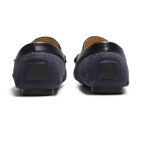 Men's Horsebit Moccasin Loafer Shoes - NAVY - 5